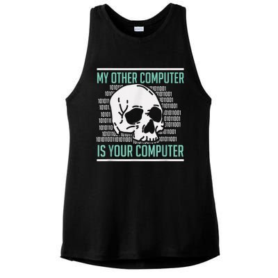 Cyber Hacker, Computer Security Expert, Cybersecurity Ladies PosiCharge Tri-Blend Wicking Tank