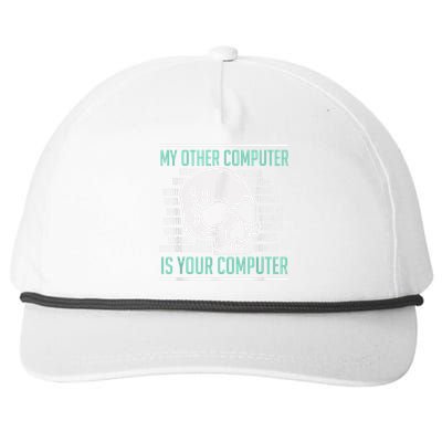 Cyber Hacker, Computer Security Expert, Cybersecurity Snapback Five-Panel Rope Hat