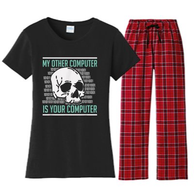 Cyber Hacker, Computer Security Expert, Cybersecurity Women's Flannel Pajama Set