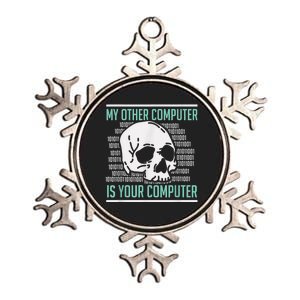 Cyber Hacker, Computer Security Expert, Cybersecurity Metallic Star Ornament