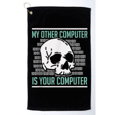 Cyber Hacker, Computer Security Expert, Cybersecurity Platinum Collection Golf Towel