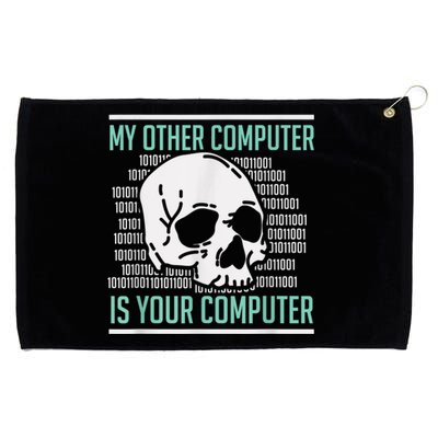 Cyber Hacker, Computer Security Expert, Cybersecurity Grommeted Golf Towel