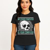 Cyber Hacker, Computer Security Expert, Cybersecurity Women's T-Shirt