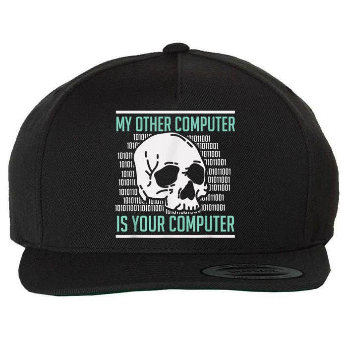 Cyber Hacker, Computer Security Expert, Cybersecurity Wool Snapback Cap