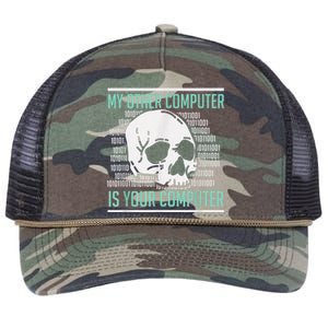 Cyber Hacker, Computer Security Expert, Cybersecurity Retro Rope Trucker Hat Cap