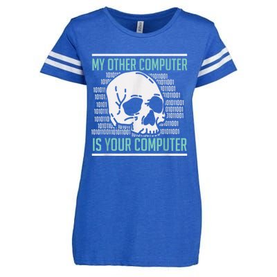 Cyber Hacker, Computer Security Expert, Cybersecurity Enza Ladies Jersey Football T-Shirt