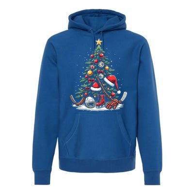 Christmas Hockey Cool Gift Premium Hoodie