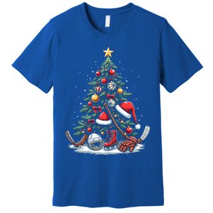 Christmas Hockey Cool Gift Premium T-Shirt