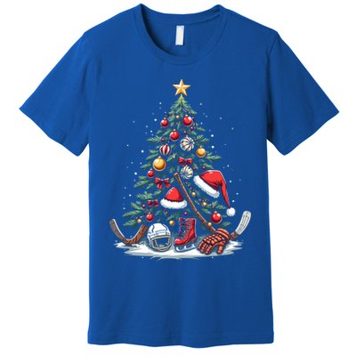 Christmas Hockey Cool Gift Premium T-Shirt