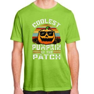 Childrens Halloween Coolest Pumpkin In Patch Adult ChromaSoft Performance T-Shirt