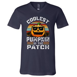 Childrens Halloween Coolest Pumpkin In Patch V-Neck T-Shirt