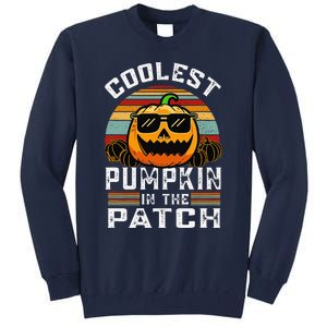 Childrens Halloween Coolest Pumpkin In Patch Tall Sweatshirt