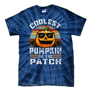 Childrens Halloween Coolest Pumpkin In Patch Tie-Dye T-Shirt