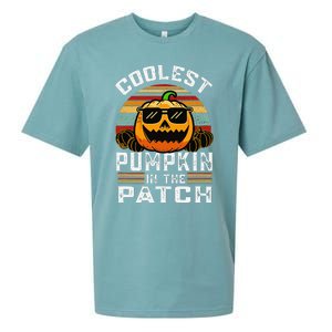 Childrens Halloween Coolest Pumpkin In Patch Sueded Cloud Jersey T-Shirt