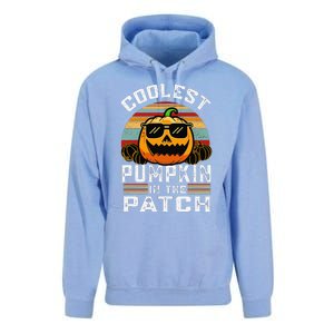 Childrens Halloween Coolest Pumpkin In Patch Unisex Surf Hoodie