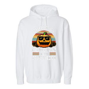 Childrens Halloween Coolest Pumpkin In Patch Garment-Dyed Fleece Hoodie