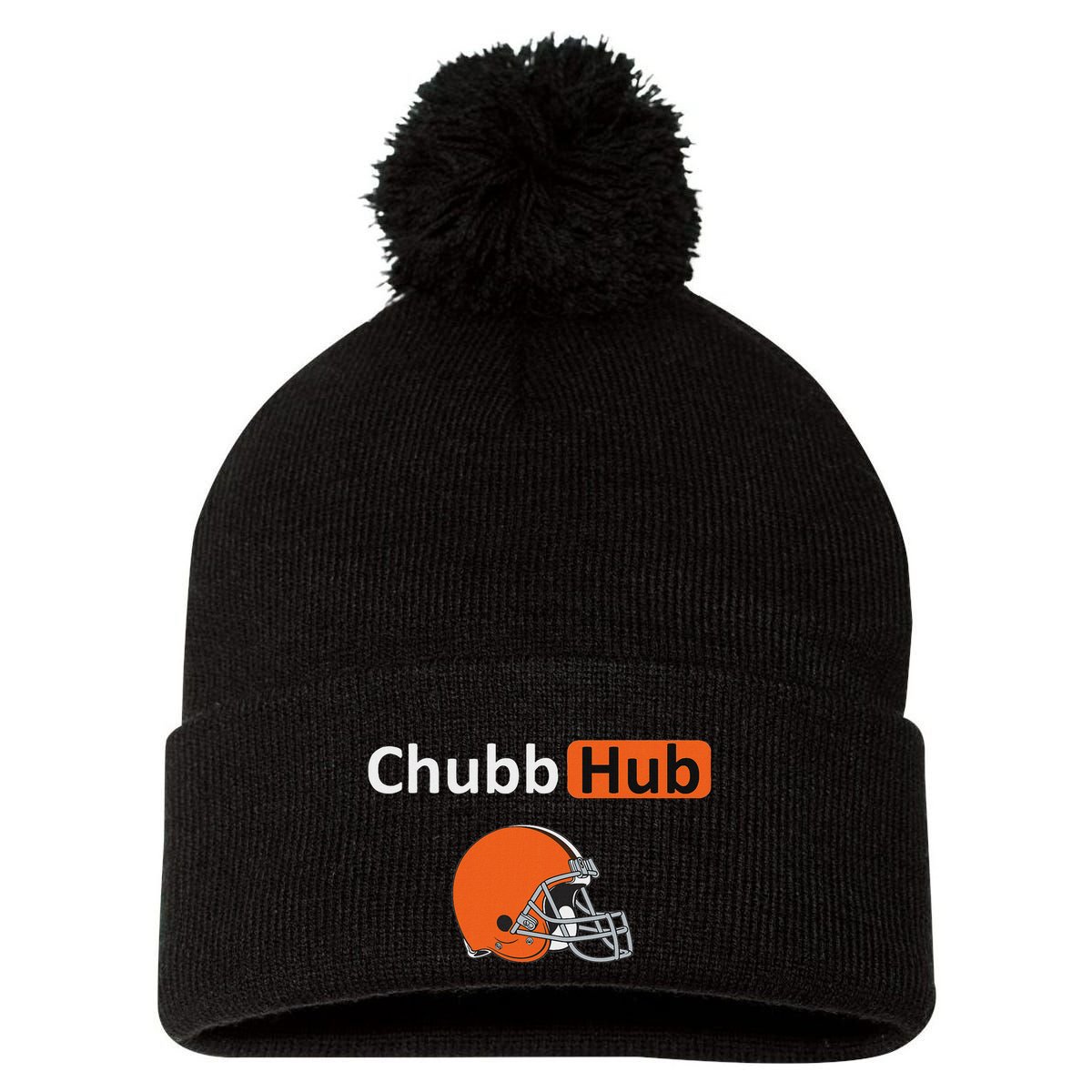 Chubb Hub Chubbhub Chubb Hub Chubb Hub Pom Pom 12in Knit Beanie