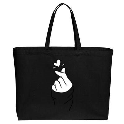 Cute Heart~ Cotton Canvas Jumbo Tote