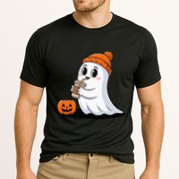 Cute Halloween Coffee Ghost Pumpkin Fall Vibes Performance Shirt