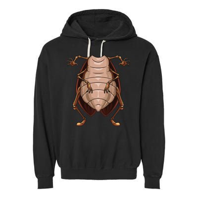 Cool Headless Cockroach Funny Lazy Halloween Costume Gift Garment-Dyed Fleece Hoodie