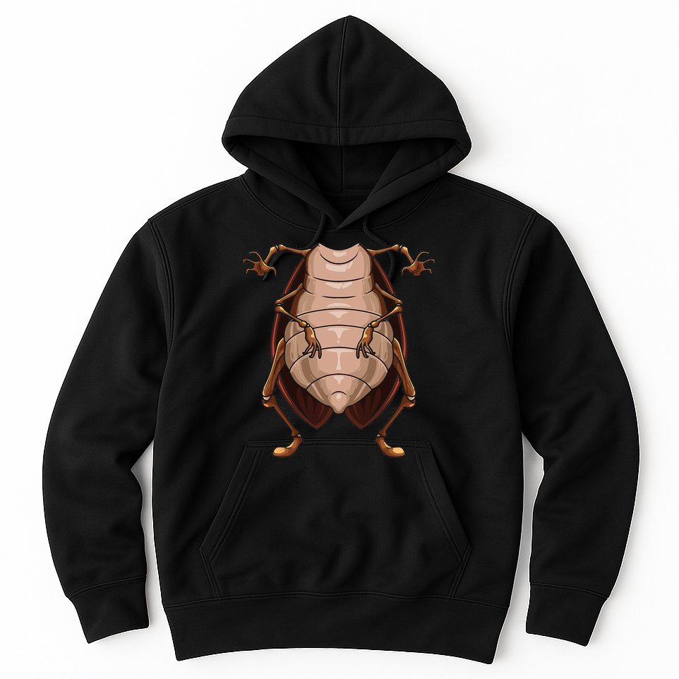 Cool Headless Cockroach Funny Lazy Halloween Costume Gift Hoodie