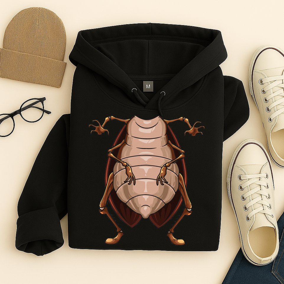 Cool Headless Cockroach Funny Lazy Halloween Costume Gift Hoodie