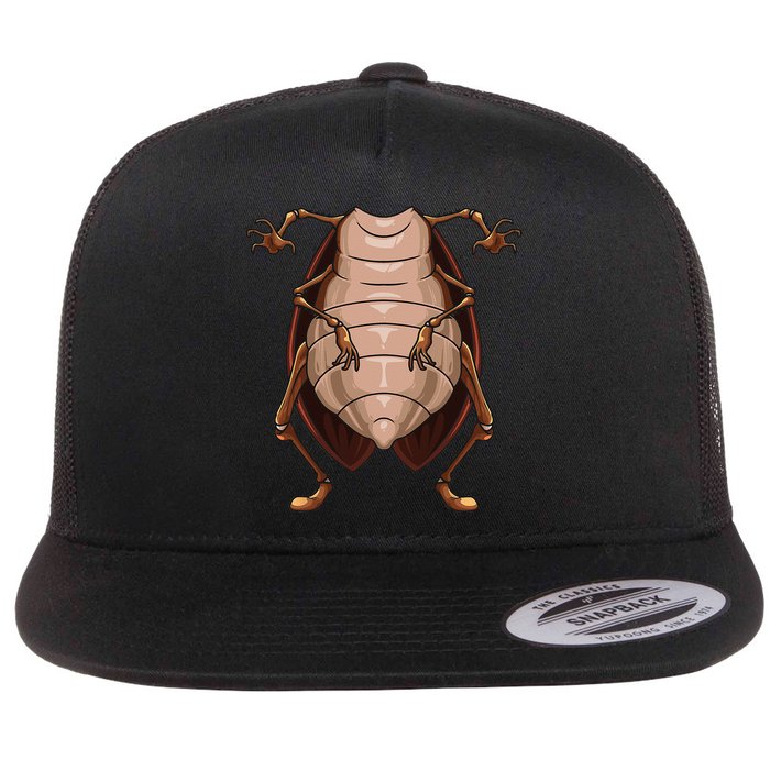 Cool Headless Cockroach Funny Lazy Halloween Costume Gift Flatbill Hat