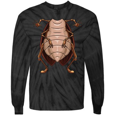 Cool Headless Cockroach Funny Lazy Halloween Costume Gift Tie-Dye Long Sleeve Shirt