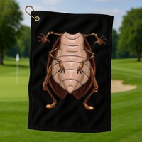 Cool Headless Cockroach Funny Lazy Halloween Costume Gift Golf Towel