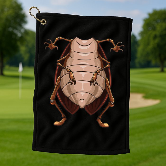 Cool Headless Cockroach Funny Lazy Halloween Costume Gift Golf Towel
