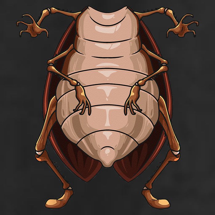 Cool Headless Cockroach Funny Lazy Halloween Costume Gift Golf Towel