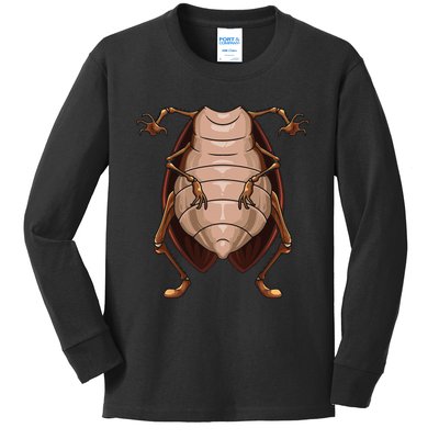 Cool Headless Cockroach Funny Lazy Halloween Costume Gift Kids Long Sleeve Shirt