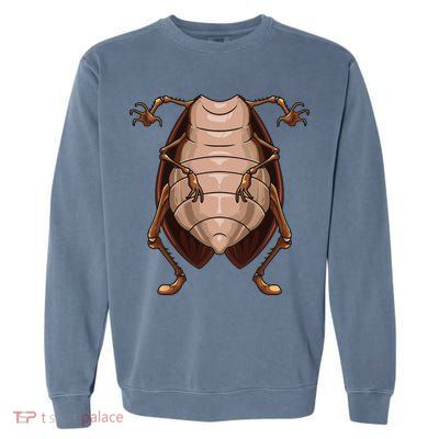 Cool Headless Cockroach Funny Lazy Halloween Costume Gift Garment-Dyed Sweatshirt