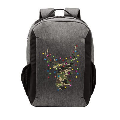 Christmas Holiday Camo Hunting Reindeer Deer Xmas Lights Vector Backpack