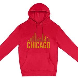 Chicago Home City Chicago Illinois Lover Premium Pullover Hoodie