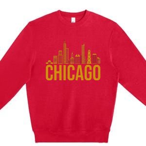 Chicago Home City Chicago Illinois Lover Premium Crewneck Sweatshirt