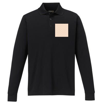 Cute Hearts Performance Long Sleeve Polo