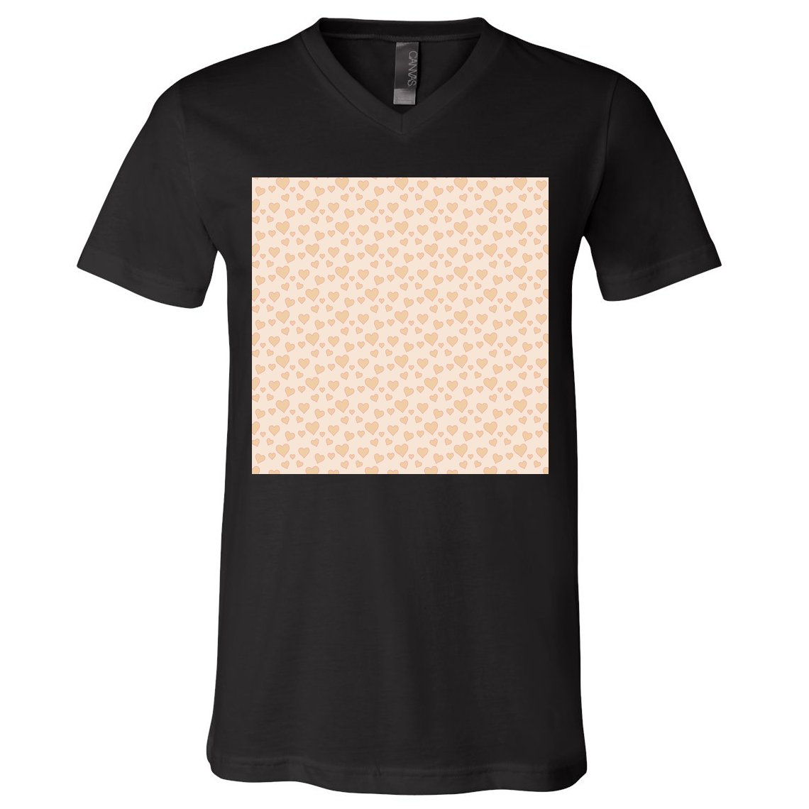 Cute Hearts V-Neck T-Shirt