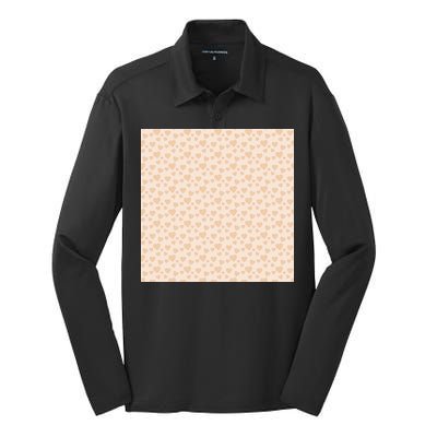 Cute Hearts Silk Touch Performance Long Sleeve Polo