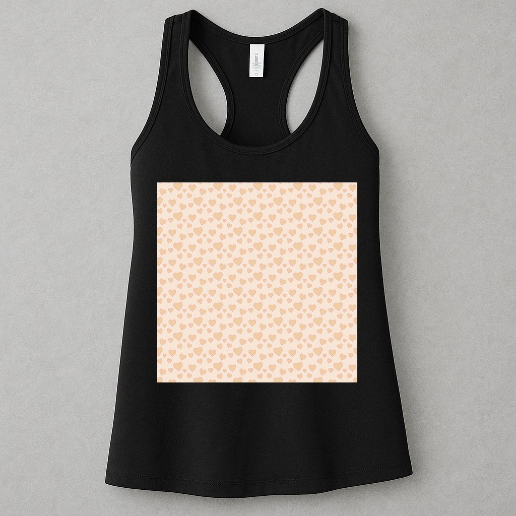 Cute Hearts Womens Tank Top