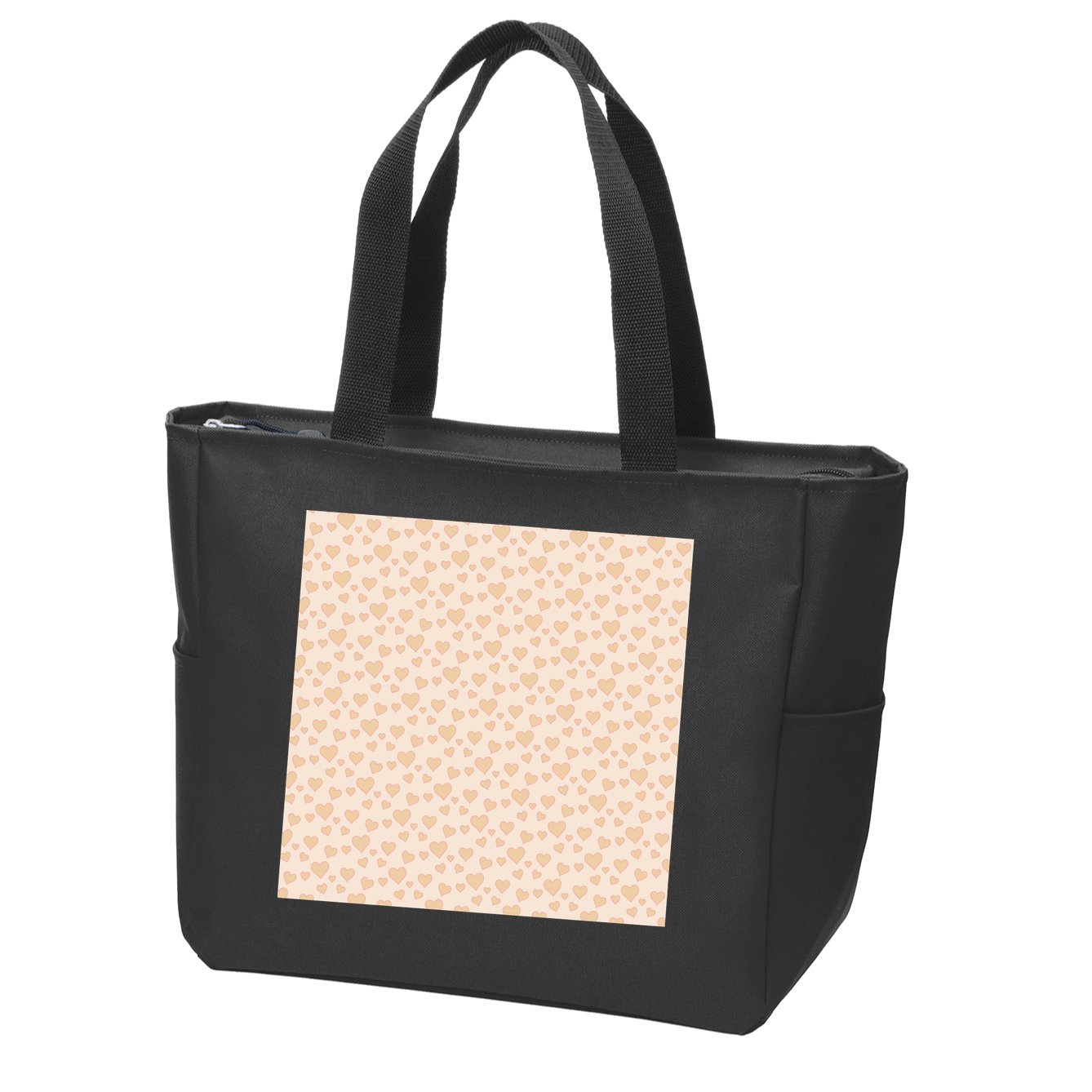 Cute Hearts Zip Tote Bag