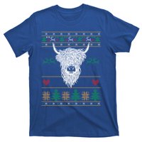 Cool Highland Cow Ugly Christmas Sweater Funny Animal Lover Cool Gift T-Shirt