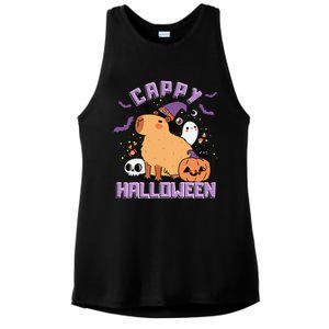 Cappy Halloween Cute Capybara Halloween Ladies PosiCharge Tri-Blend Wicking Tank