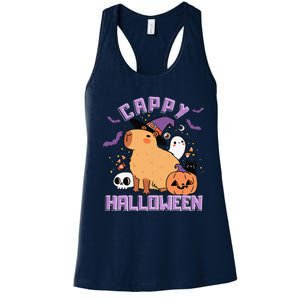 Cappy Halloween Cute Capybara Halloween Women's Racerback Tank