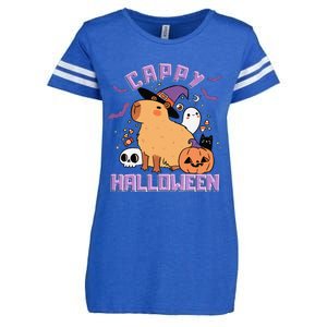 Cappy Halloween Cute Capybara Halloween Enza Ladies Jersey Football T-Shirt