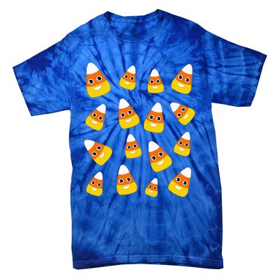 Cute Halloween Candy Corn Costume Candies Tie-Dye T-Shirt