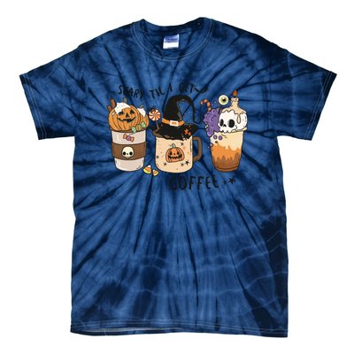 Coffee Halloween Tie-Dye T-Shirt