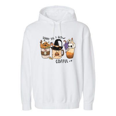 Coffee Halloween Garment-Dyed Fleece Hoodie