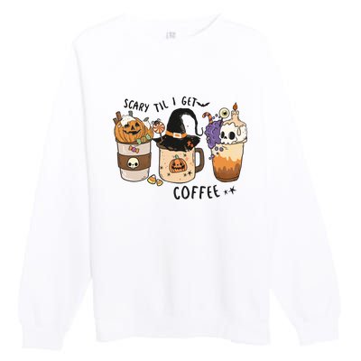 Coffee Halloween Premium Crewneck Sweatshirt