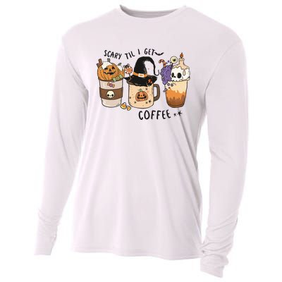 Coffee Halloween Cooling Performance Long Sleeve Crew